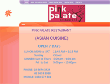 Tablet Screenshot of pinkpalate.com